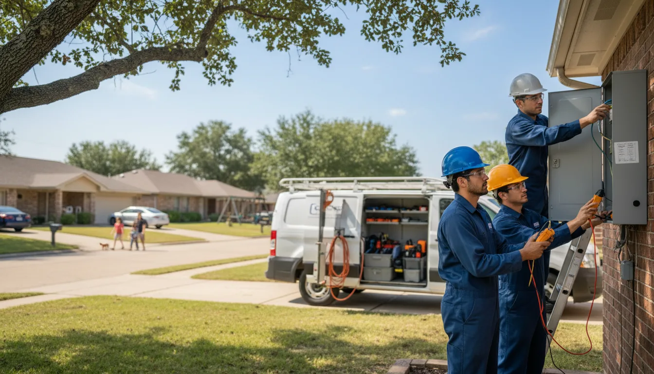 Certified electrician providing emergency electrical services in Rothville, MO